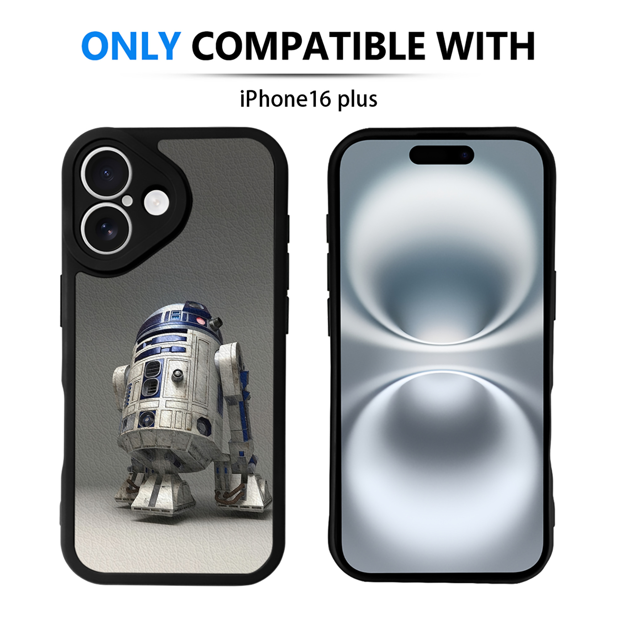 （画像用） スター・ウォーズ Star Wars 【iPhone 16シリーズ対応】シリコンスマホケース（レザー調） 材質：シリコン